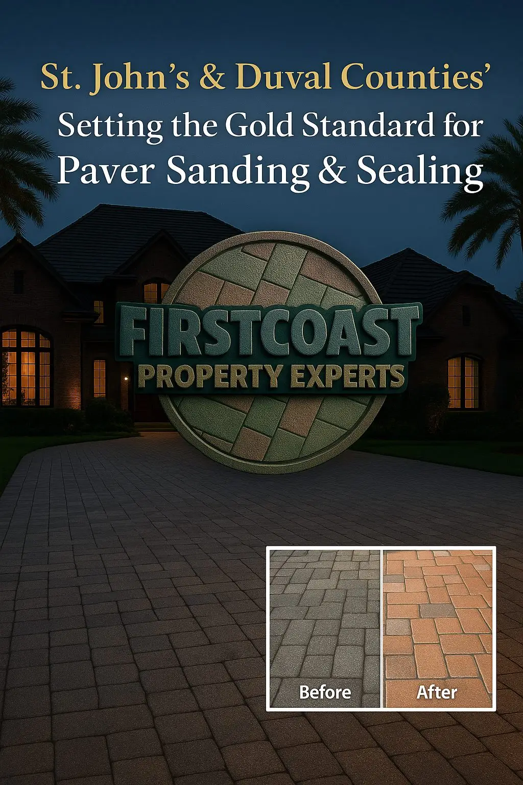Nocatee paver sanding and sealing