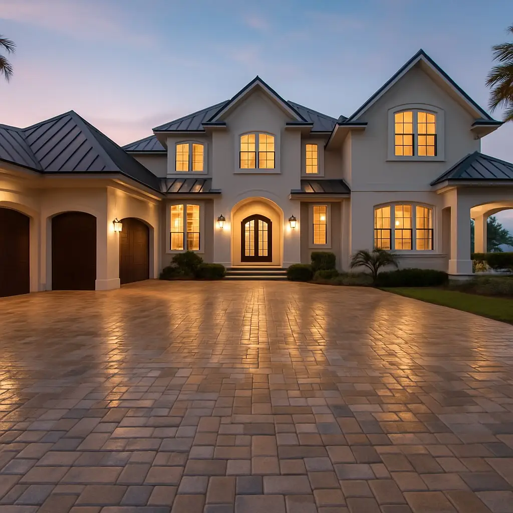 Pool deck and driveway cleaning South Fletcher — Fernandina Beach paver sealing