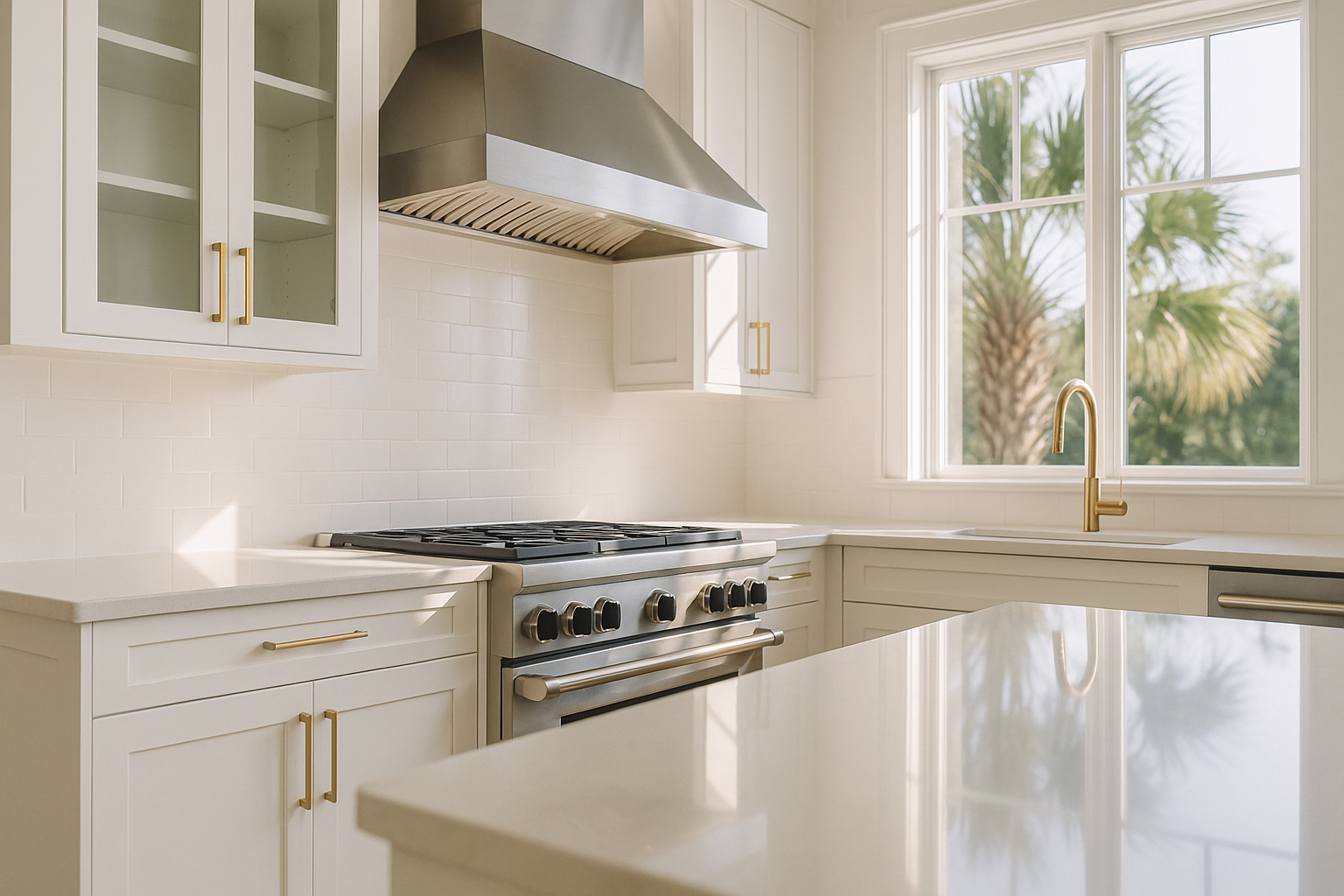 Kitchen and living‑room deep clean in Amelia Island.
