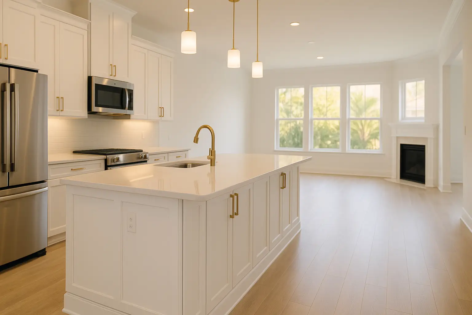 Fresh home after construction cleaning