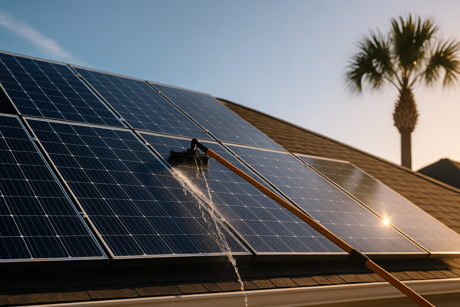 RO/DI solar panel cleaning—Palm Valley
