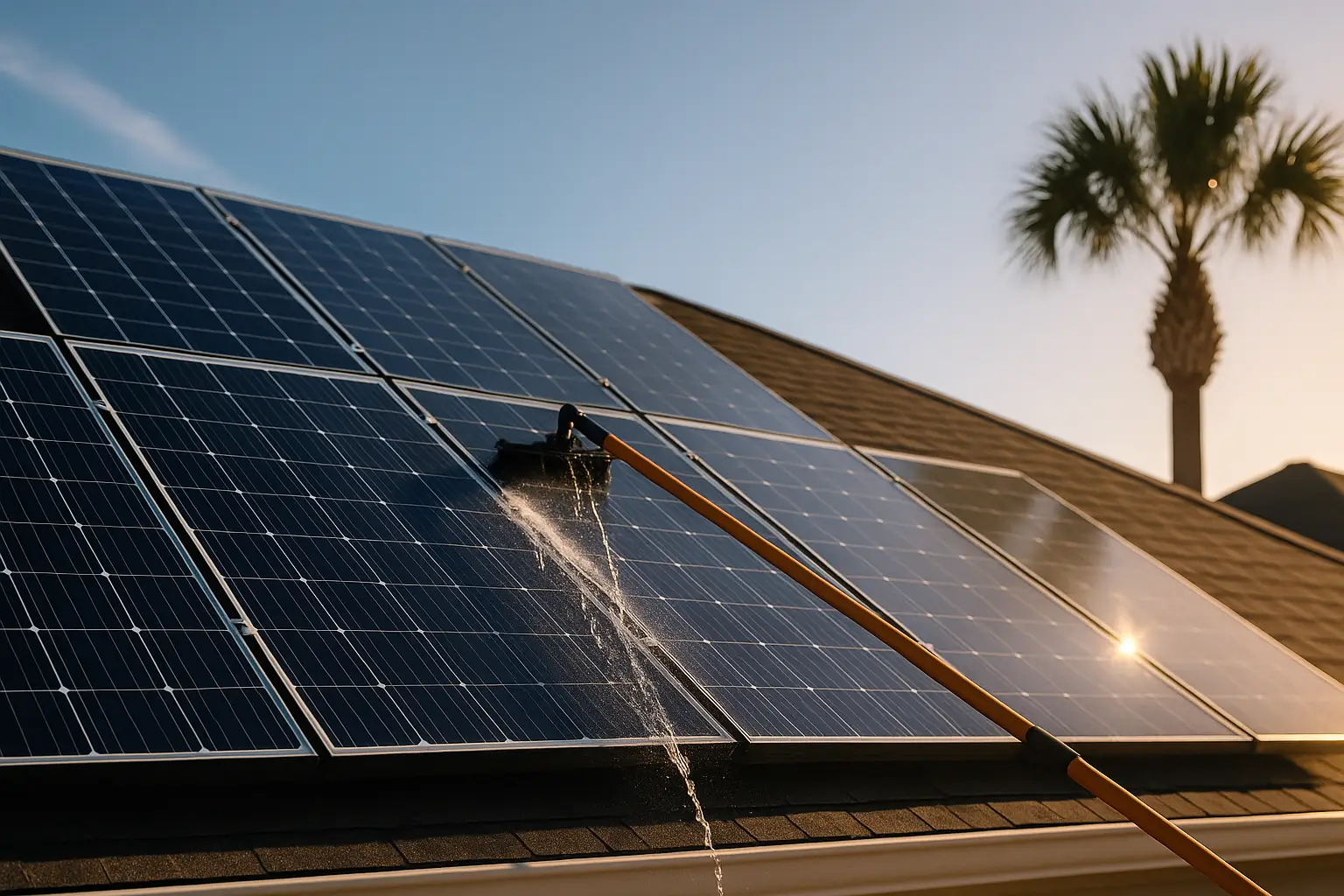 RO/DI solar panel cleaning—Amelia Island.