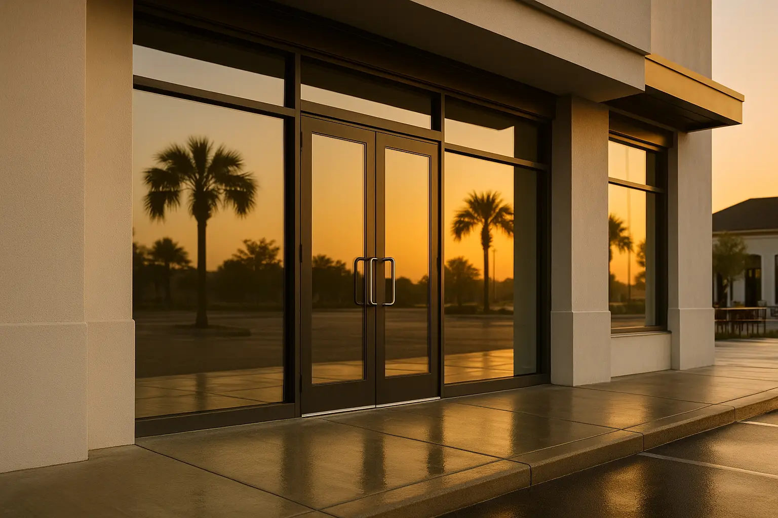 Storefront exterior cleaning—Aberdeen.