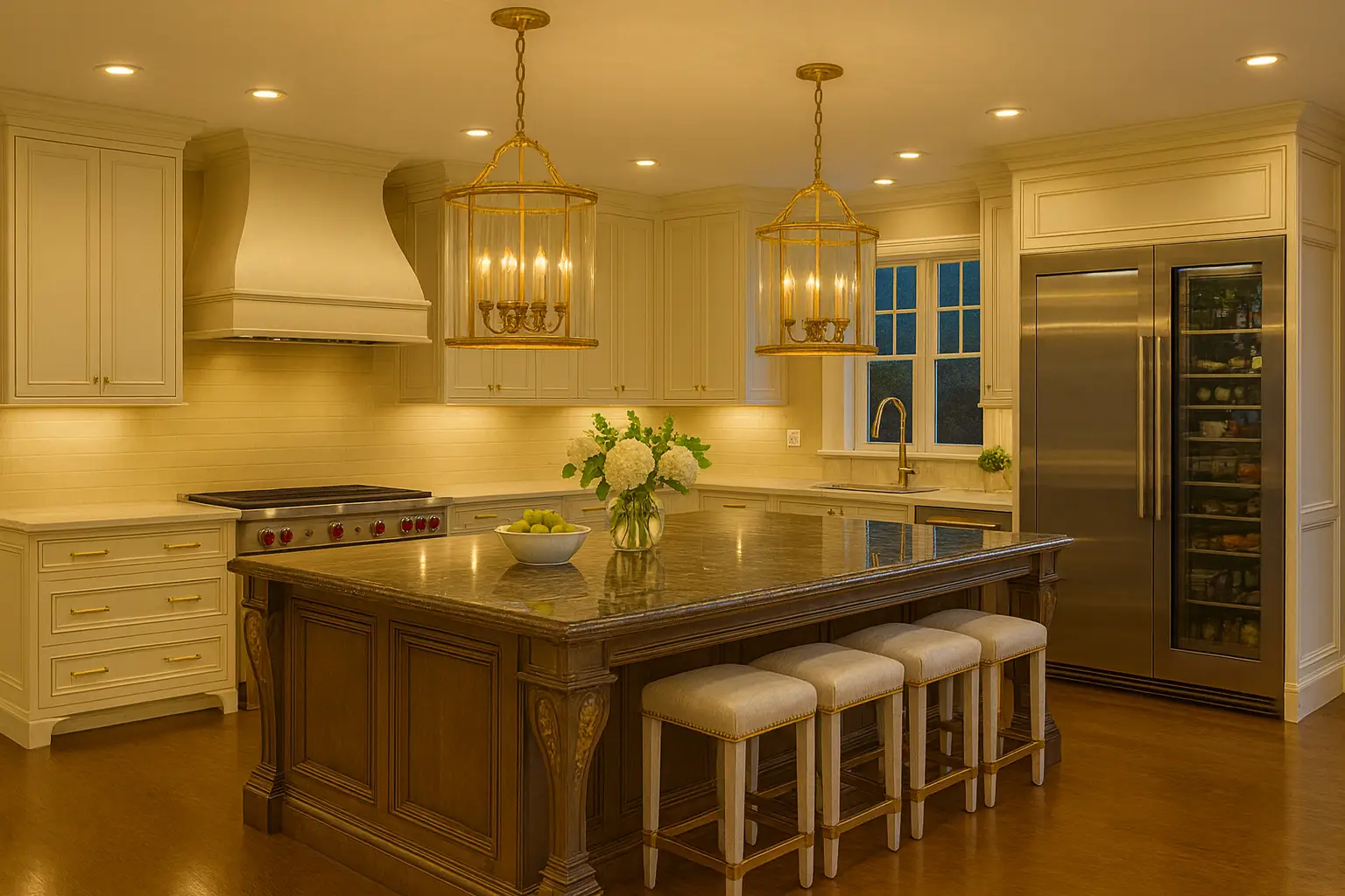 Elegant sunlit kitchen after a deep clean in Nocatee