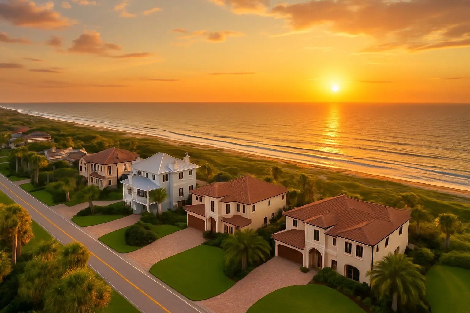 Luxury home exterior maintained by First Coast Property Experts in St.Johns County