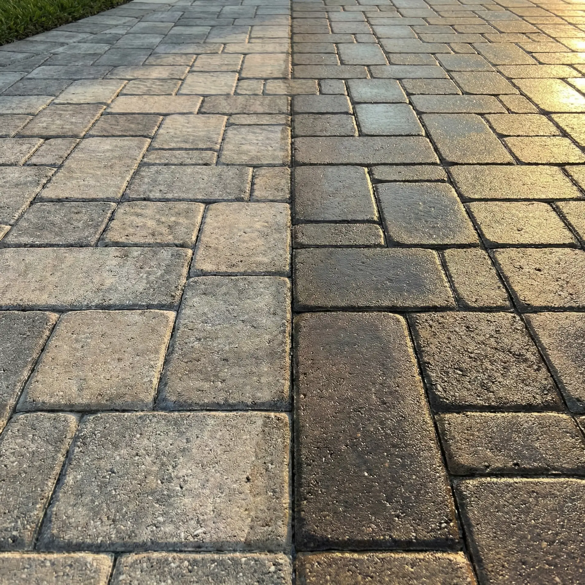 Concrete paver sealed