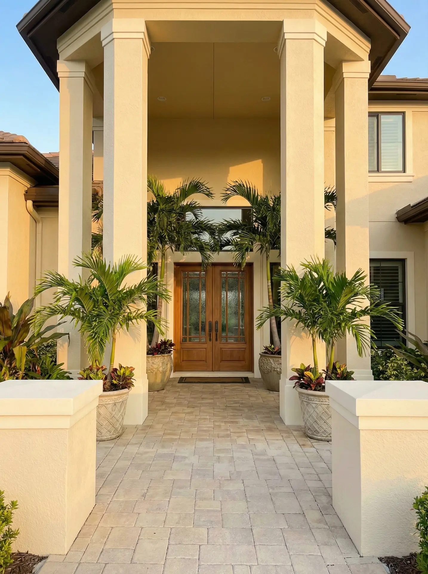 Grand entrance freshly cleaned