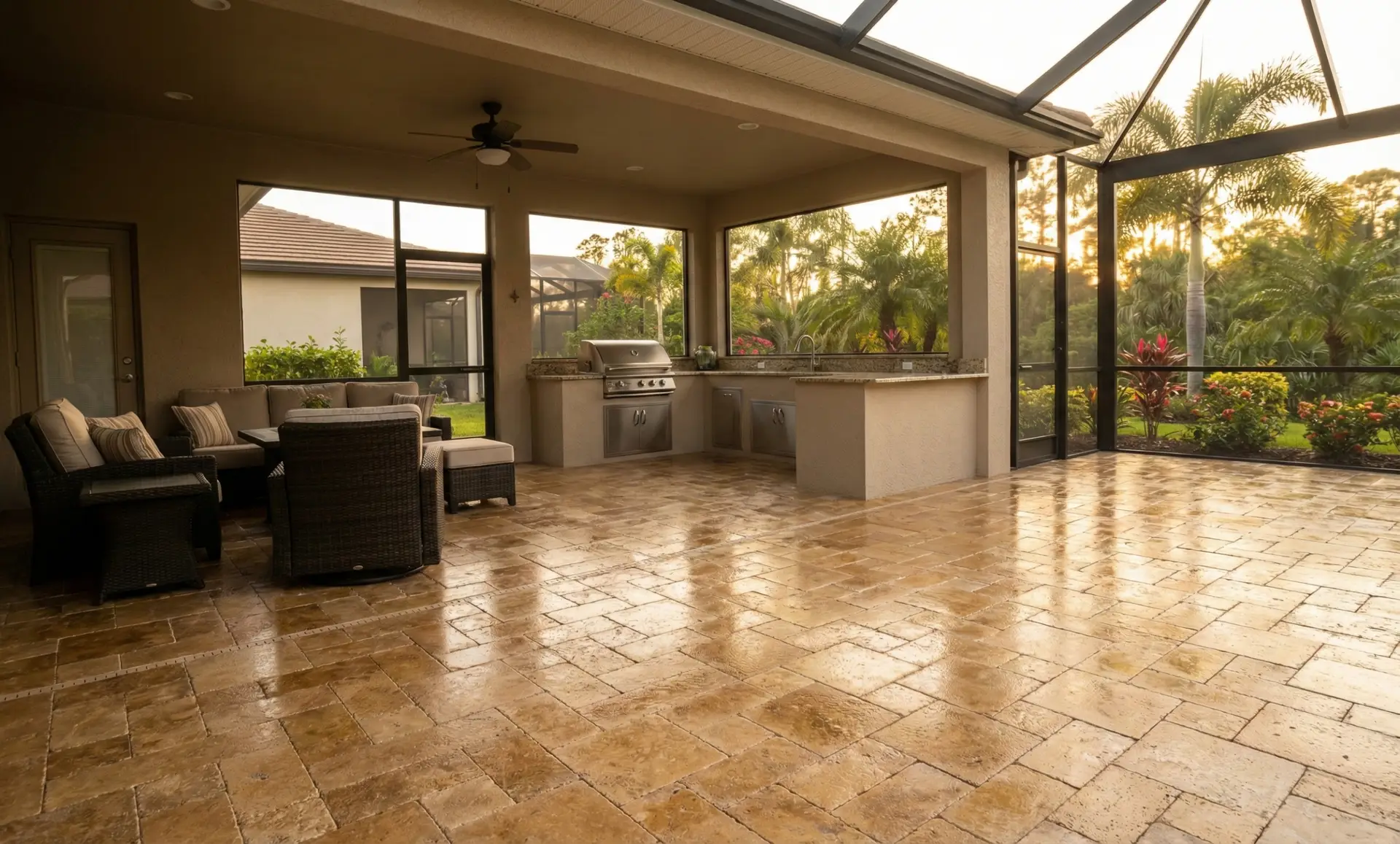 Outdoor kitchen and grill cleaning in St. Augustine Beach