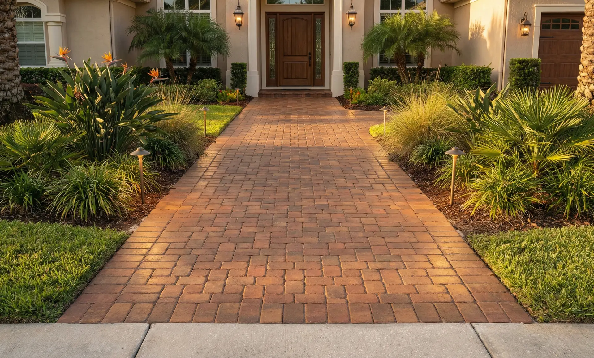 Clean walkway after service