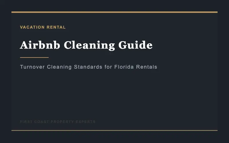 Airbnb vacation rental cleaning