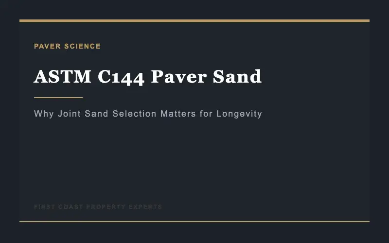 ASTM C-144 paver joint sand