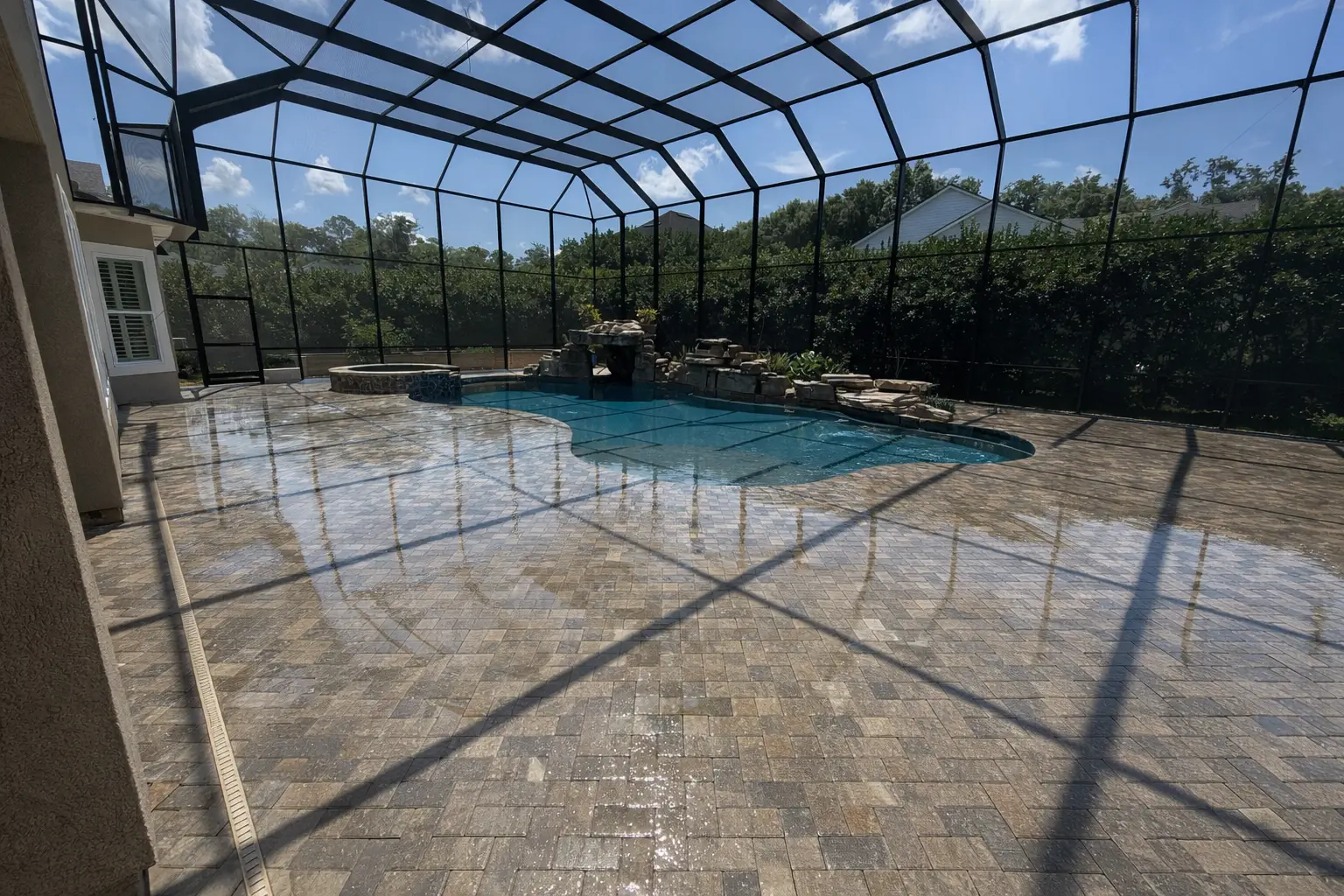 Lanai and screen enclosure cleaning in St. Augustine Beach