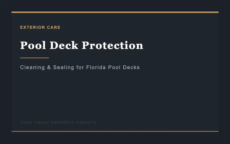 Pool deck cleaning and sealing