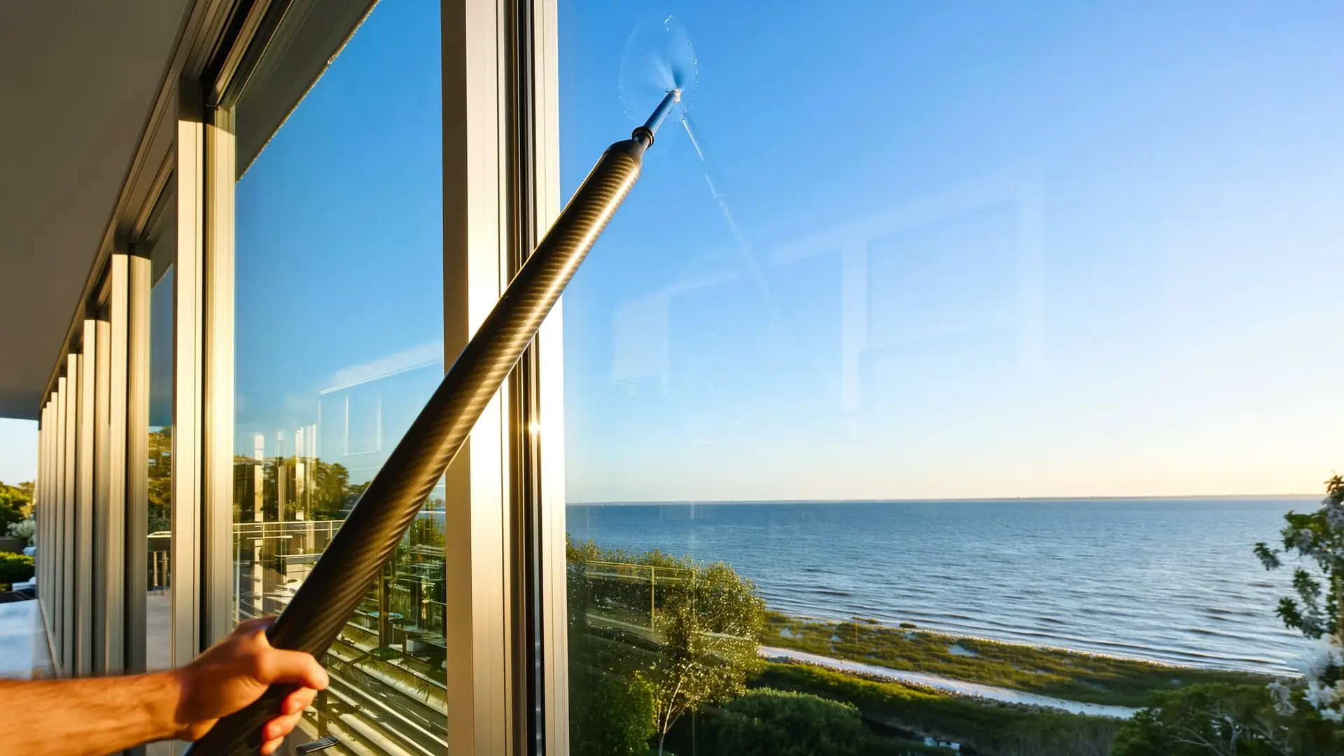 Pure-water window cleaning — spotless residential glass after FCPE service in Northeast Florida
