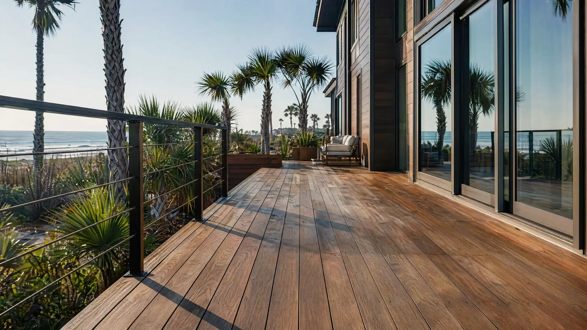 Exotic Wood Restoration before treatment — NE Florida