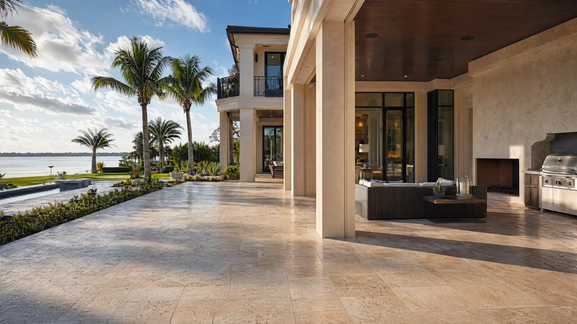 Limestone sealing before and after