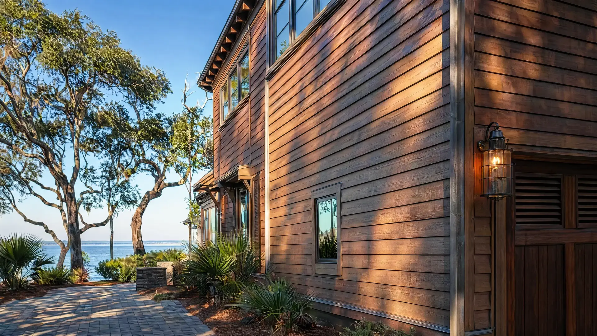 Wood Siding Cleaning before treatment — NE Florida