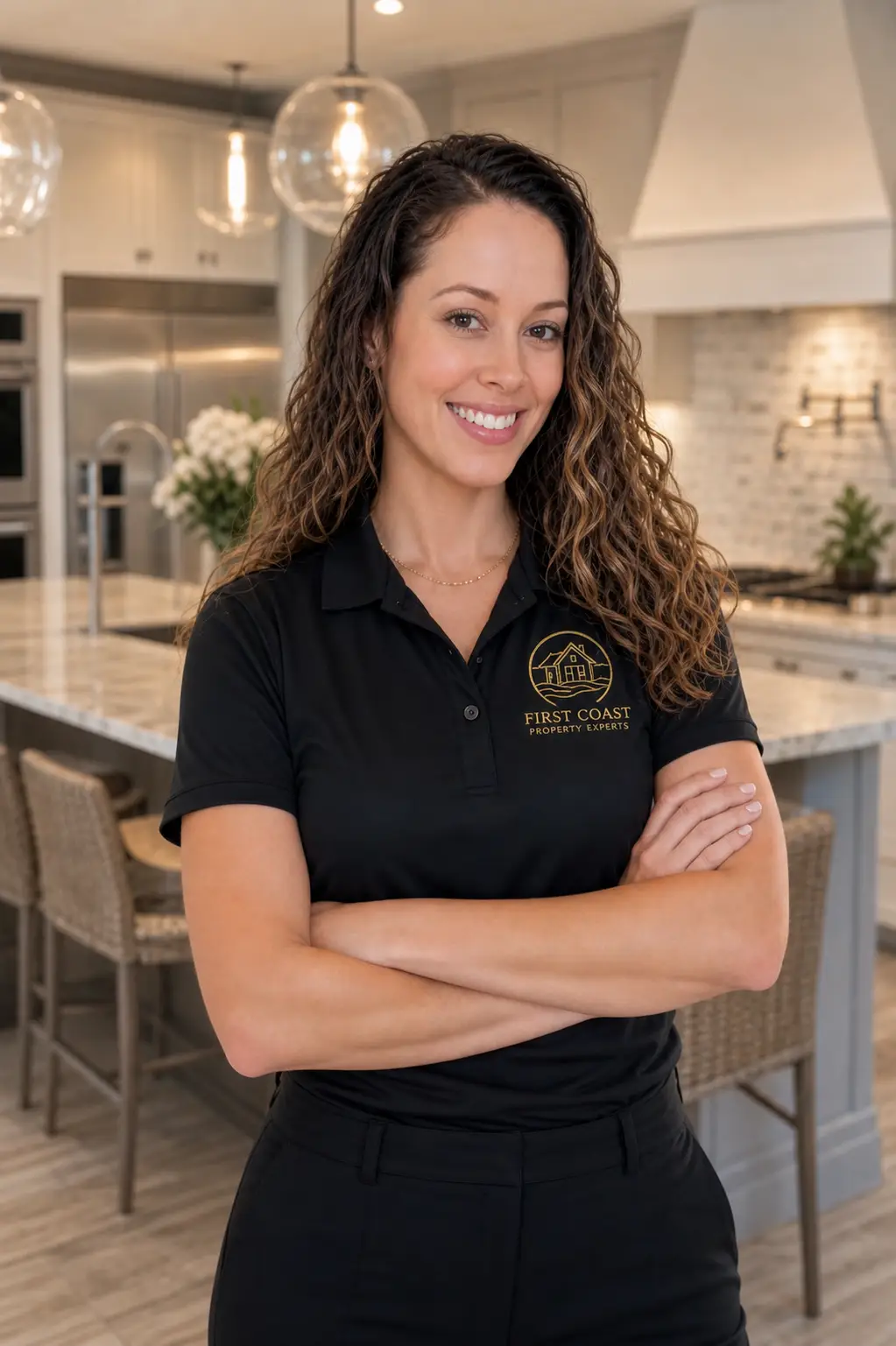 Alicia Logan, Vice President of First Coast Property Experts, in a Northeast Florida home
