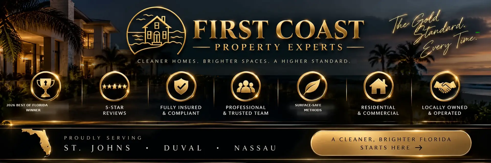 First Coast Property Experts — 2026 Best of Florida winner, trust credentials