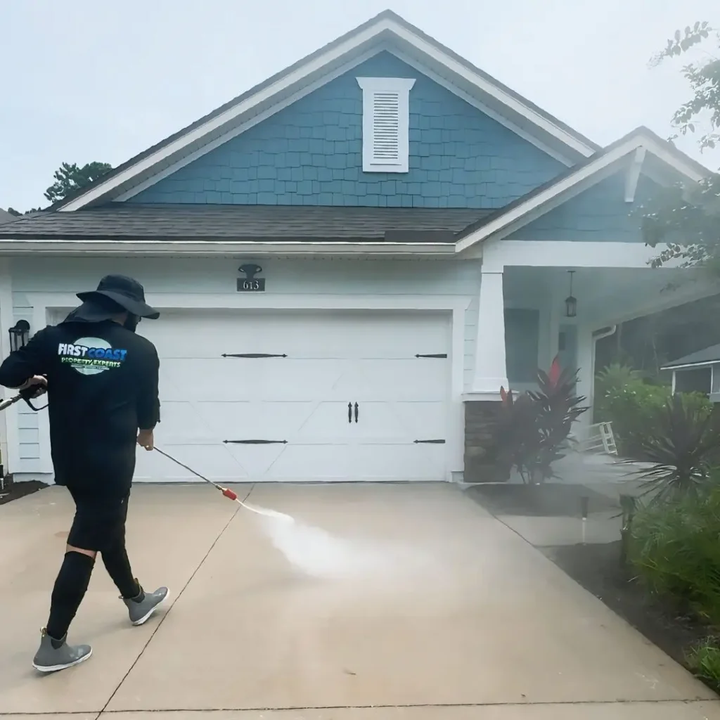 Professional soft washing service in Nocatee, FL, restoring home exteriors with expert low-pressure cleaning.
